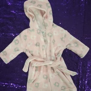 Baby bath robe. Pink